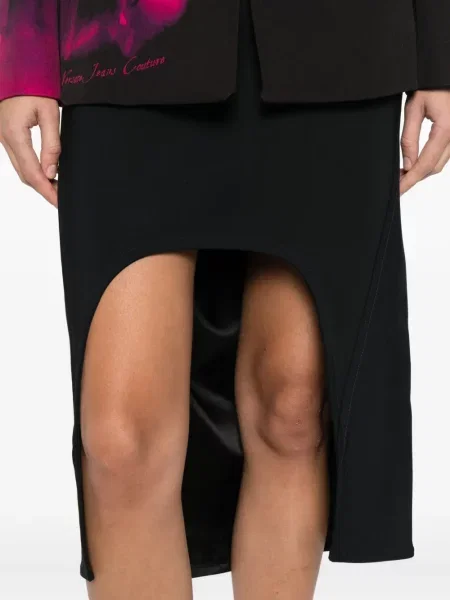 Миди пола Plan C до коляното черно