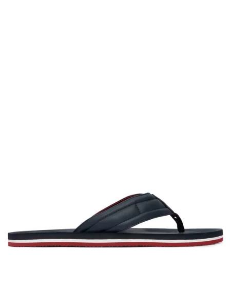 Tommy Hilfiger Japonke Hilfiger Padded Beach Sandal Mornarsko modra