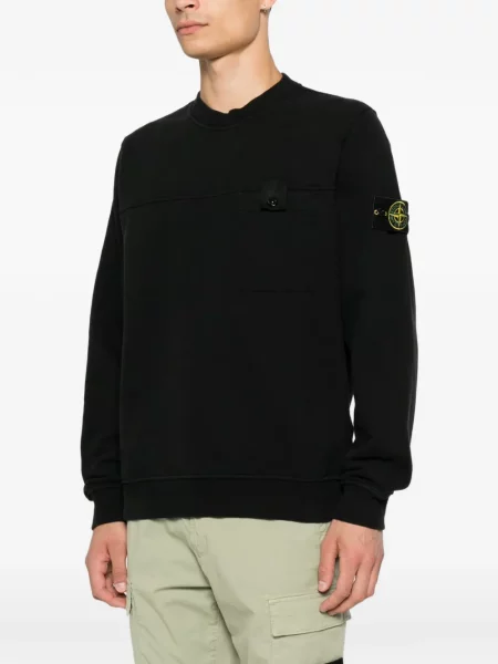 Hanorac Stone Island cu strasuri negru