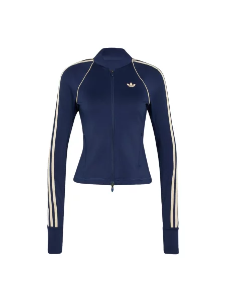 Hanorac cu fermoar Adidas Performance albastru