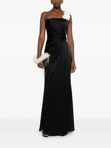 Rochie Silk Love & Lace de mătase de costum negru