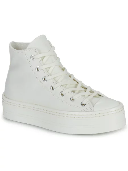 Platno superge Converse Chuck Taylor All Star s platformo bela
