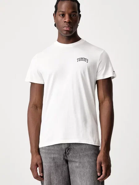 Tommy Jeans tričko pánske béžová
