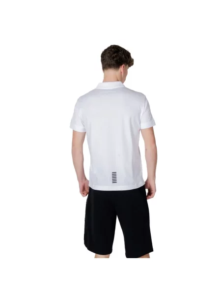 Emporio Armani polo z nadrukiem biały