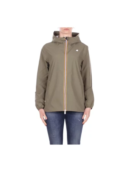 Kurtka K-way z dżerseju zielona