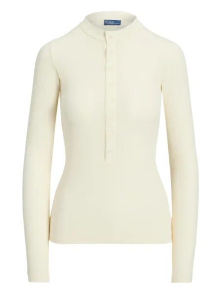 Dugo rebrasti s ovratnikom polo majica Polo Ralph Lauren plava