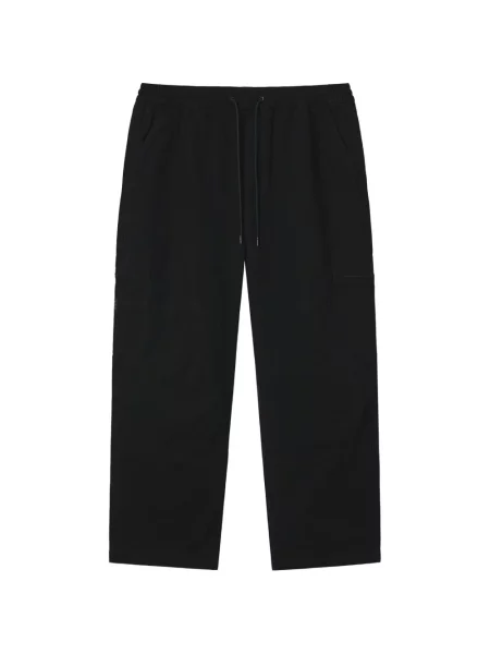Pantaloni cargo Fingercroxx cu autograf negru
