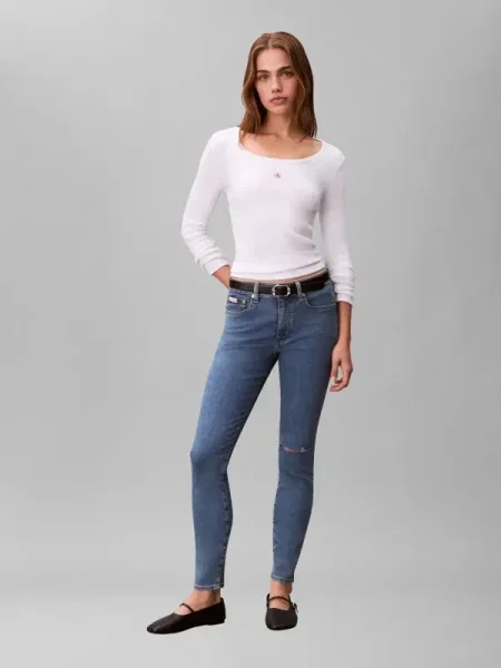 Calvin Klein Jeans Blugi Skinny Fit albastru