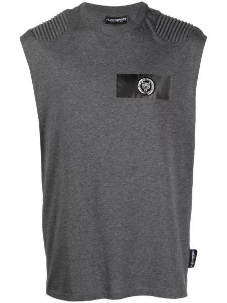 Tričko Plein Sport s tygřím vzorem šedé