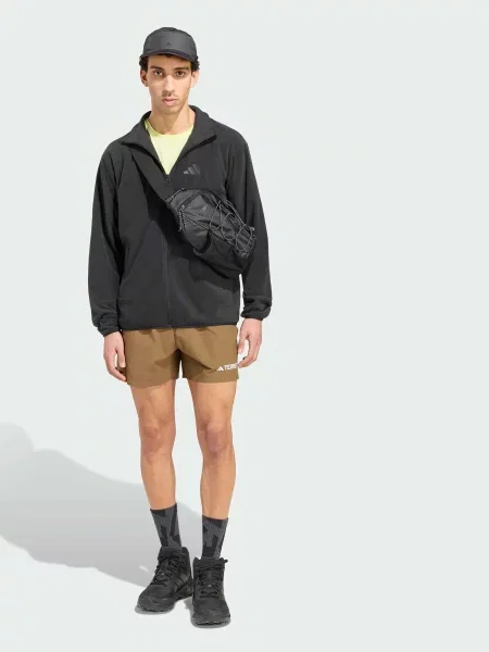 Флисовый свитер Adidas черный