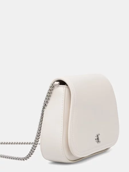 Calvin Klein geantă crossbody pentru femei cu imitație de piele alb