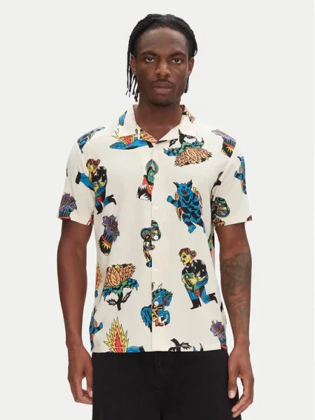 Volcom Сорочка Bob Mollema Écru Boxy Fit