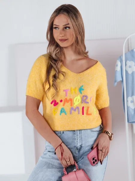 Sweter FATEL Dstreet żółty