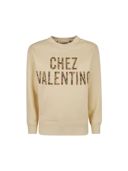 Lniana bluza sportowa Valentino beżowa