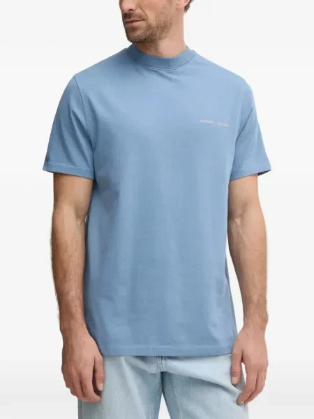 Tricou Samsøe Samsøe cu decolteu rotund albastru