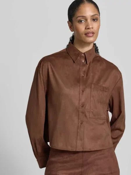Bluzka koszulowa o kroju loose fit z Brustasza S.oliver Red Label