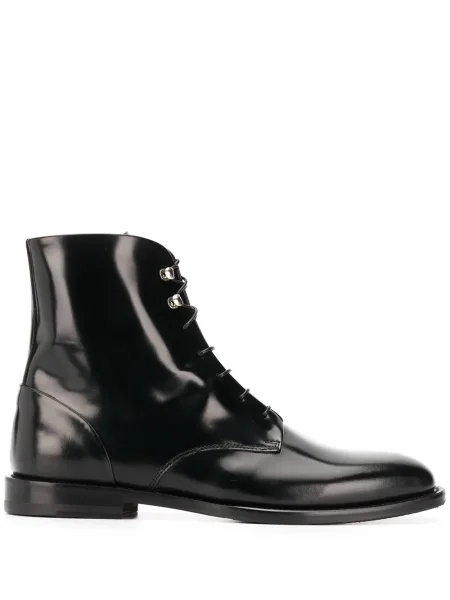 Botine Scarosso cu șireturi din dantelă negru