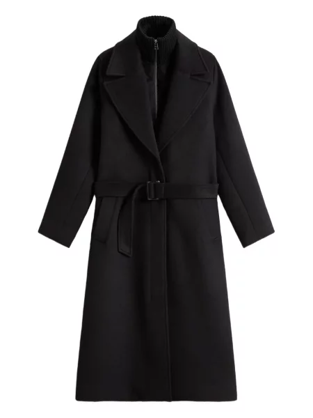 Palton Woolrich de lână negru