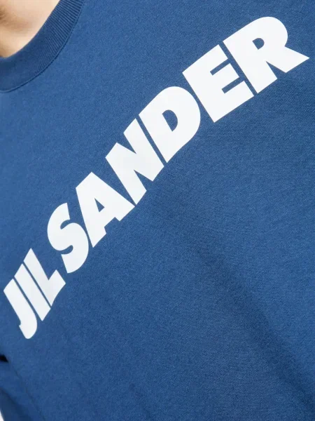 Tricou Jil Sander cu imagine albastru