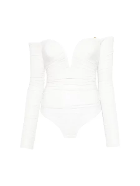 Koszulka Elisabetta Franchi tiulowa biała