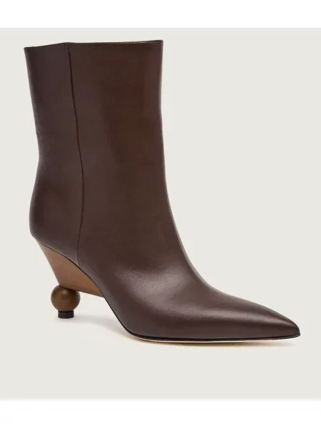 Weekend MaxMara De piele botine cu Wkarollio maro