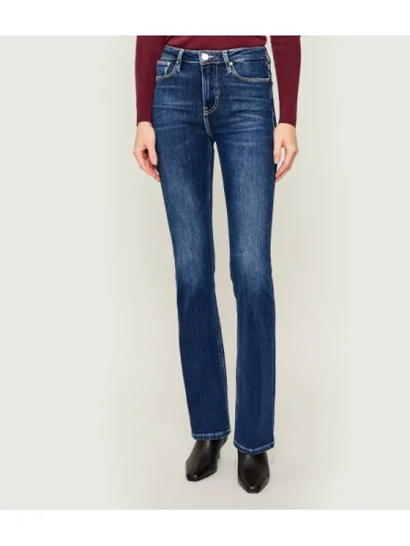 GUESS Blugi SEXY | flare fit cu adaos de cașmir albastru