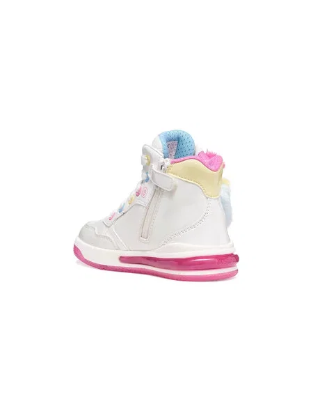 Laisvalaikio batai Geox J Sketlite Girl D balta