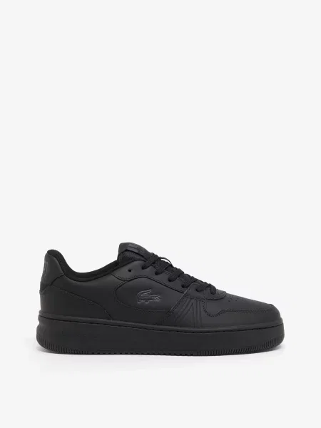 Кожаные кроссовки Lacoste черные