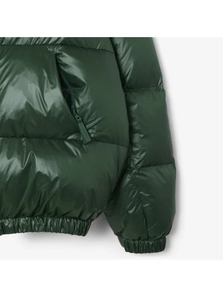 Lacoste Kurtka Z Kapturem Relaxed Fit zielona