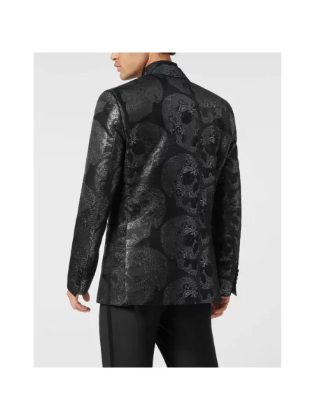 Marynarka Philipp Plein żakardowa czarna