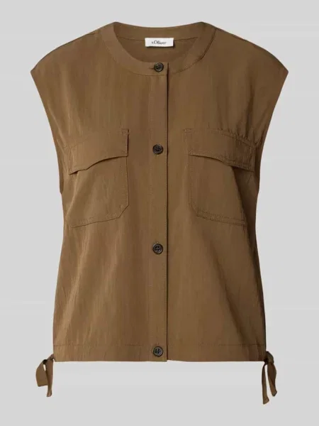Kamizelka o kroju relaxed fit z tunelem S.oliver Red Label