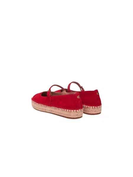 Espadrilky LAUREN RALPH LAUREN červená