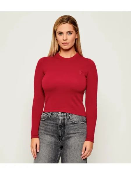 HUGO Pulover Scallia | Slim Fit roșu