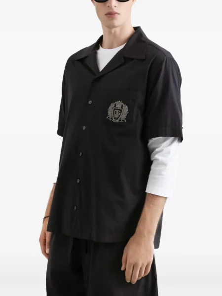 Къс риза Dolce & Gabbana черно