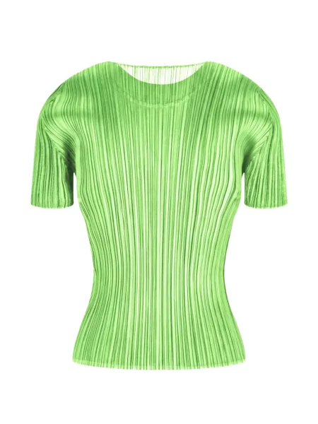 Tricou Pleats Please Issey Miyake verde