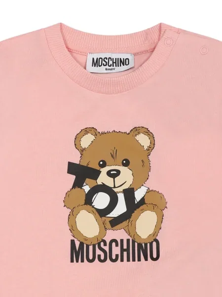 Koszulka dziecięca Moschino różowa
