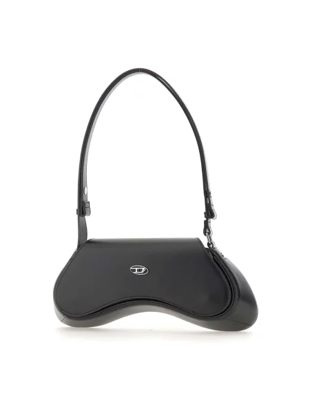 Torebka crossbody Diesel skórzana czarna