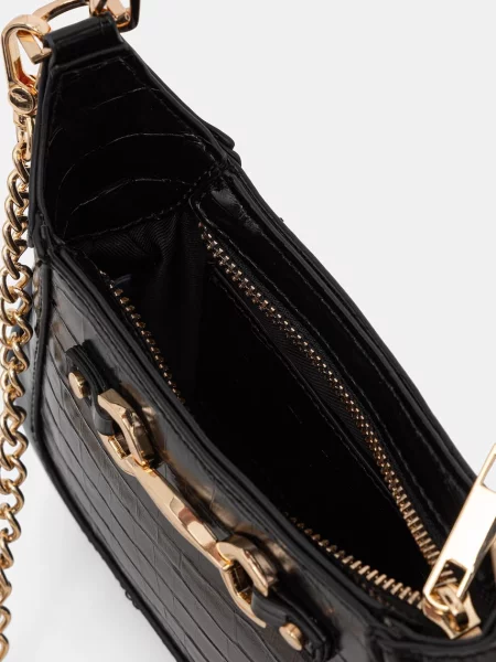 Кожаная сумка хобо Aldo