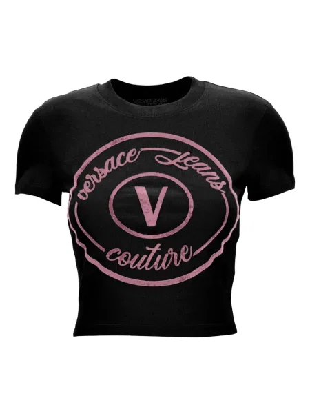 Tricou Versace Jeans Couture cu imagine negru