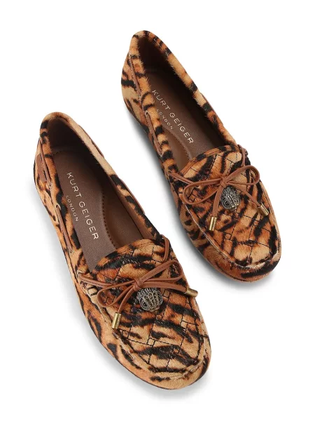 Kurt Geiger London мокасини замшеві Eagle Moccasin Camel