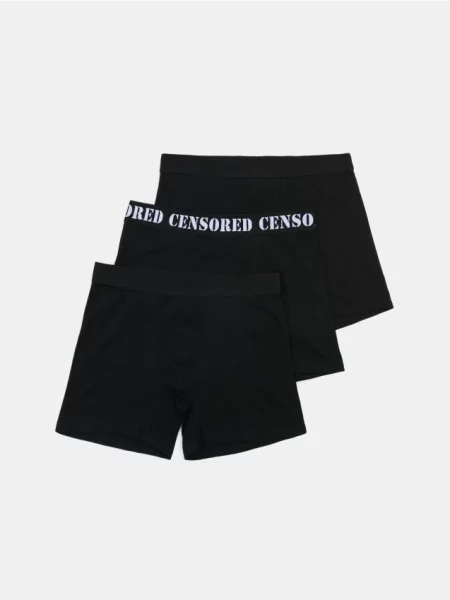 Sinsay bokserki Long 3 pack czarny