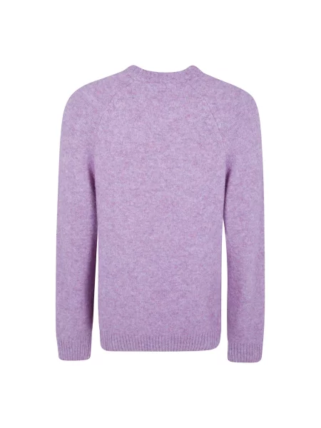 Sweter Les Deux wełniany fioletowy