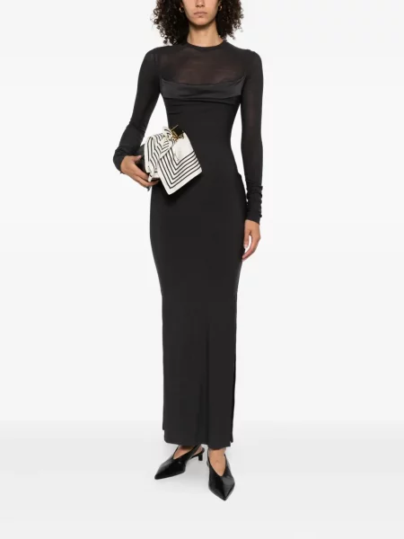 Rochie maxi Nanushka gri