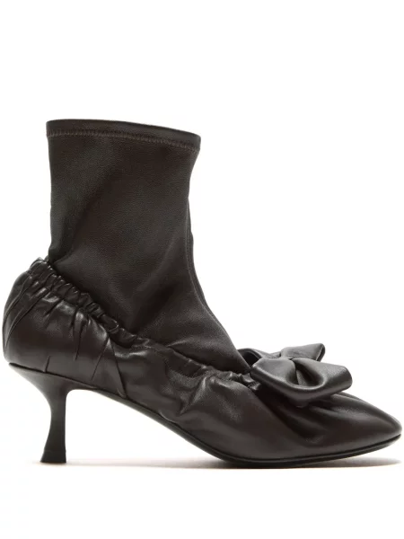 Botine Acne Studios din piele maro