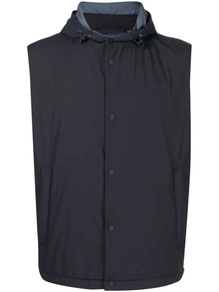 Vesta Herno bez rukávů s kapucí modrá