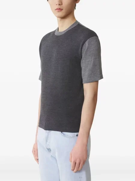 Tricou Lanvin cu decolteu rotund gri