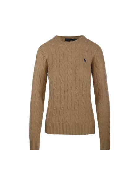 Sweter Polo Ralph Lauren wełniany beżowy