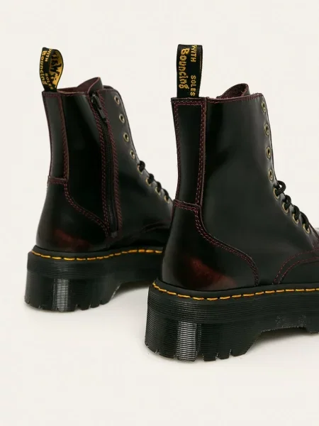 Pantofi Dr. Martens din piele bordo