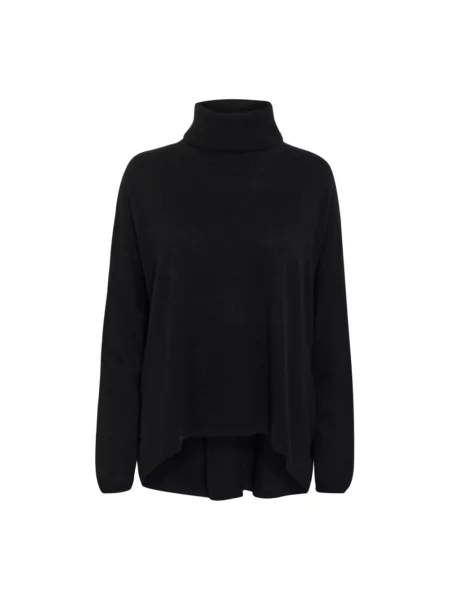 Sweter Part Two wełniany czarny