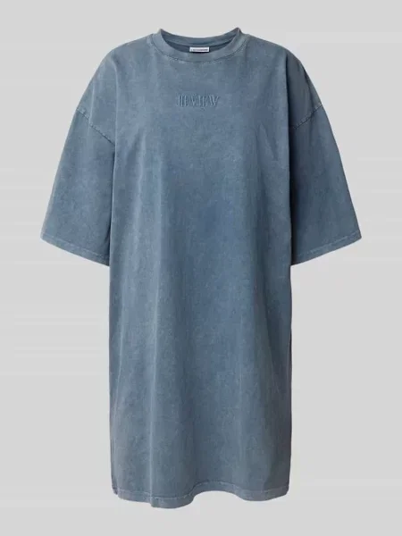 Sukienka T-shirtowa o długości do kolan z okrągłym dekoltem Review